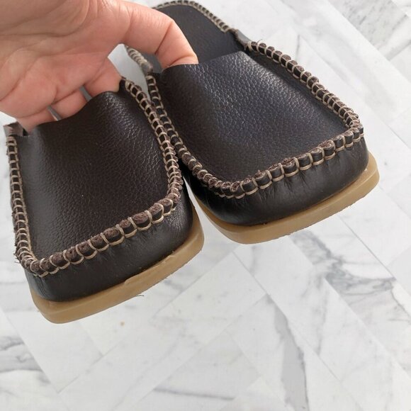 SOUL OF AFRICA Leather Nerina Khulani Slide Shoes Brown Size 8 - Picture 3 of 6